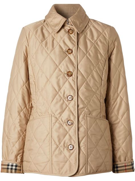 burberry women's diamond quilted jacket|burberry quilted jacket outlet.